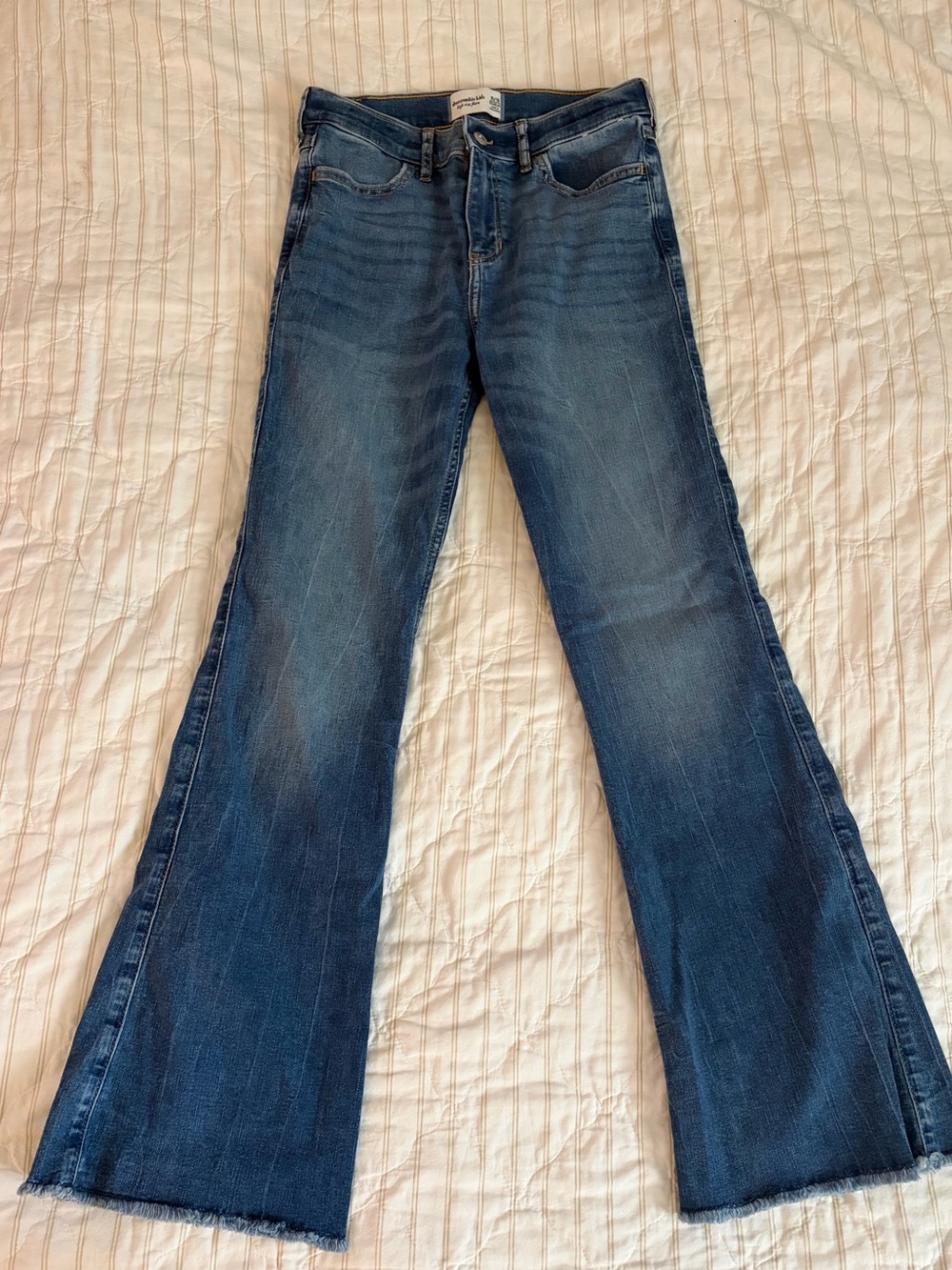 abercrombie kids Dark Blue High Rise Flare Jeans 15/16